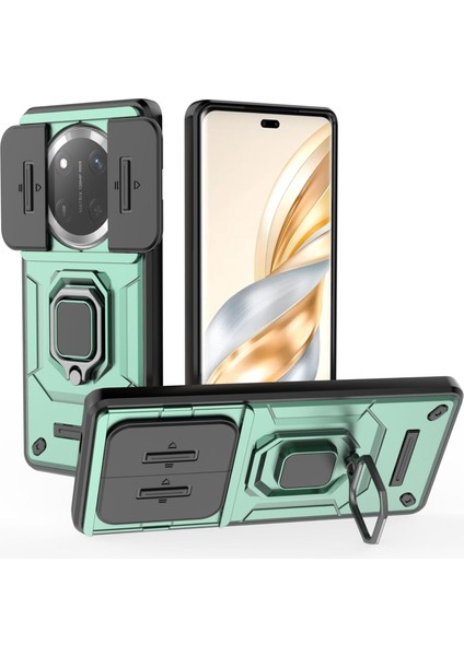 Huawei Honor X9C Kılıf, [tam Kamera Koruması] [360° Dönebilen Destek Halkası] Askeri Sınıf Sert Koruyucu Telefon Kılıfı Kapağı (Yurt Dışından)