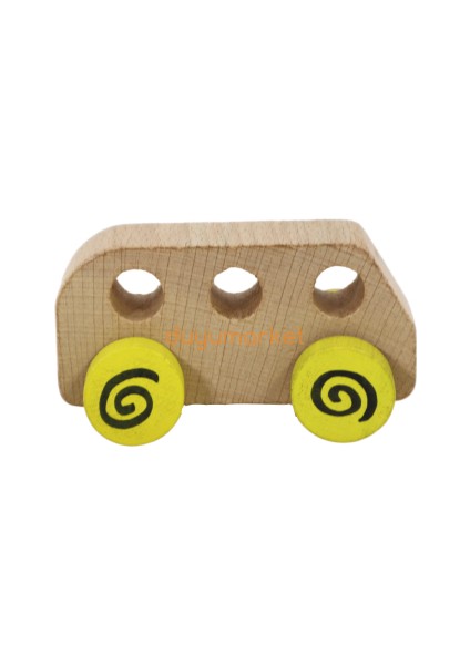 Mr. Quokka Ahşap Otobüs - Sarı modelleri