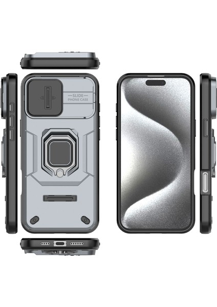 IPhone 16 Pro Kılıf, [tam Kamera Koruması] [360° Dönebilen Destek Halkası] Askeri Sınıf Sert Koruyucu Telefon Kılıfı Kapağı (Yurt Dışından) fiyatları