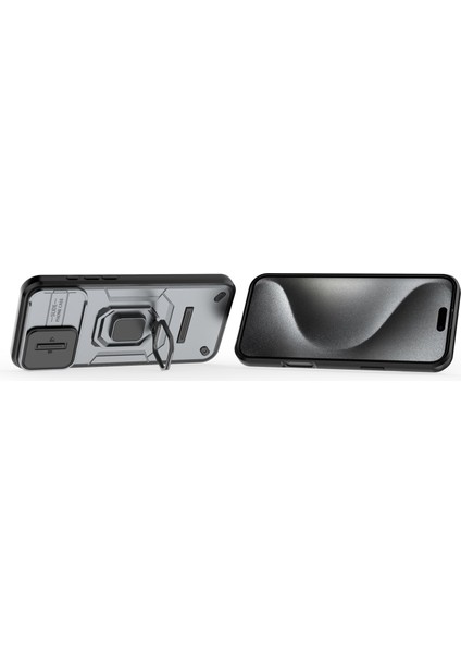 IPhone 16 Pro Kılıf, [tam Kamera Koruması] [360° Dönebilen Destek Halkası] Askeri Sınıf Sert Koruyucu Telefon Kılıfı Kapağı (Yurt Dışından) fırsatları