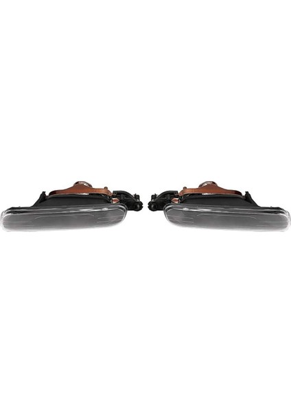 Sinyal Lambaları,çift Sis Lambası Sol Sağ Sis Farları Sürüş Lambaları Kapağı-Bmw 3 Serisi E46 4 Kapı 1999 2000 2001 LED Araba Gün Işığı (Yurt Dışından)