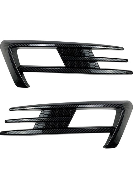 Sinyal Lambaları,golf 7 Için Mk7 2014 2015 2016 2017 Ön Tampon Sis Farı Izgaraları Sis Lambası Kaş Kapağı Trim Karbon Fiber Desen (Yurt Dışından)