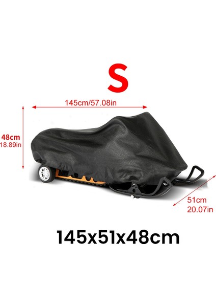 Sinyal Lambaları,kar Araci Kapağı Su Geçirmez Toz Çekilebilir Kızak Kapağı Anti-Uv Kış Motosiklet Açık Siyah 145X51X48 cm (Yurt Dışından) fiyatları