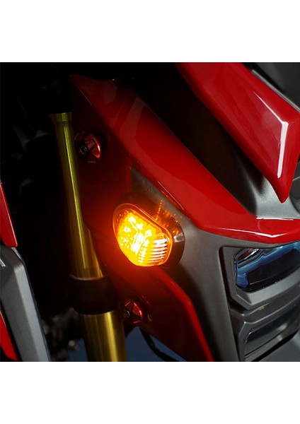 12 V Sarı Aydınlatma Motosiklet Göstergeleri Flaşör 9 LED Motosiklet 2 Çift Piranha Işık Flaşör Dönüş Sinyali Işık (Yurt Dışından)
