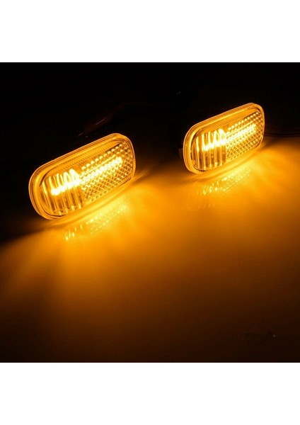 2 Adet Araba Lens LED Yan Işaretleyici Dönüş Sinyali Gösterge Işığı Accord Rsx 34301-S5A-013 (Yurt Dışından)