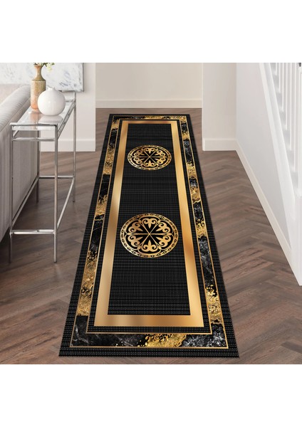 Mars Halı Olivia Yıkanabilir Dijital Baskılı Kaymaz Tabanlı Yolluk Salon Halısı