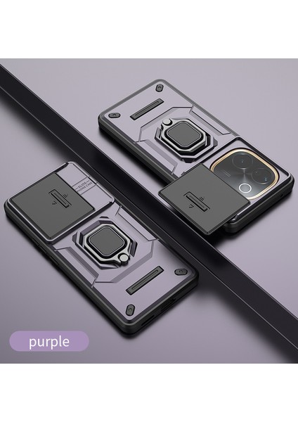 Vivo Iqoo Z9 Turbo Kılıf, [tam Kamera Koruması] [360° Dönebilen Destek Halkası] Askeri Sınıf Sert Koruyucu Telefon Kılıfı Kapağı (Yurt Dışından) fiyatları
