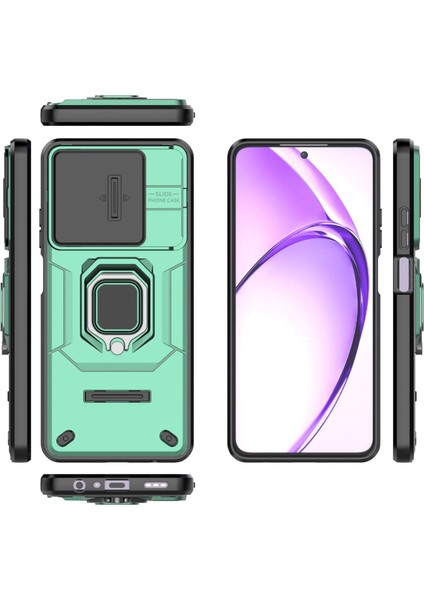 Oppo A60 5g Kılıf, [tam Kamera Koruması] [360° Dönebilen Destek Halkası] Askeri Sınıf Sert Koruyucu Telefon Kılıfı Kapağı (Yurt Dışından)