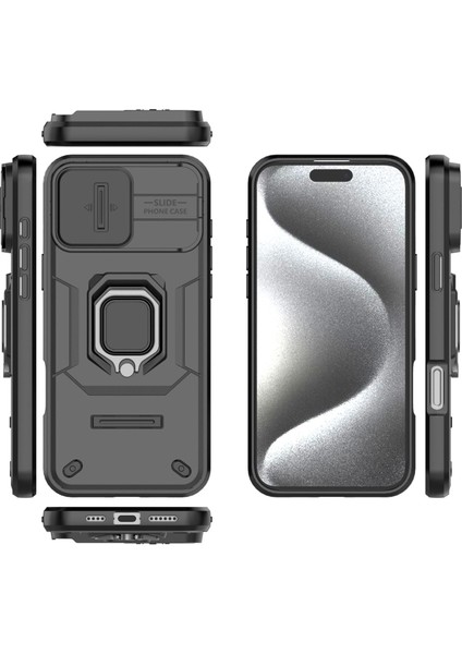 IPhone 16 Pro Max Kılıf, [tam Kamera Koruması] [360° Dönebilen Destek Halkası] Askeri Sınıf Sert Koruyucu Telefon Kılıfı Kapağı (Yurt Dışından) fiyatları