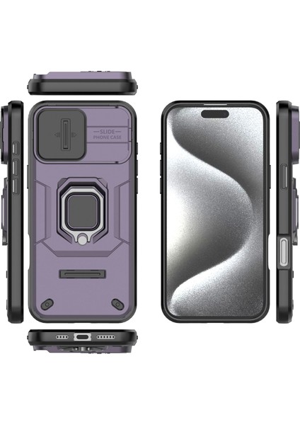 IPhone 16 Pro Kılıf, [tam Kamera Koruması] [360° Dönebilen Destek Halkası] Askeri Sınıf Sert Koruyucu Telefon Kılıfı Kapağı (Yurt Dışından) fiyatları