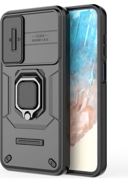 Samsung Galaxy A25 Kılıf, [tam Kamera Koruması] [360° Dönebilen Destek Halkası] Askeri Sınıf Sert Koruyucu Telefon Kılıfı Kapağı (Yurt Dışından)