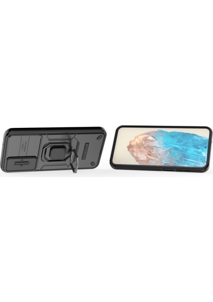 Samsung Galaxy A25 Kılıf, [tam Kamera Koruması] [360° Dönebilen Destek Halkası] Askeri Sınıf Sert Koruyucu Telefon Kılıfı Kapağı (Yurt Dışından)