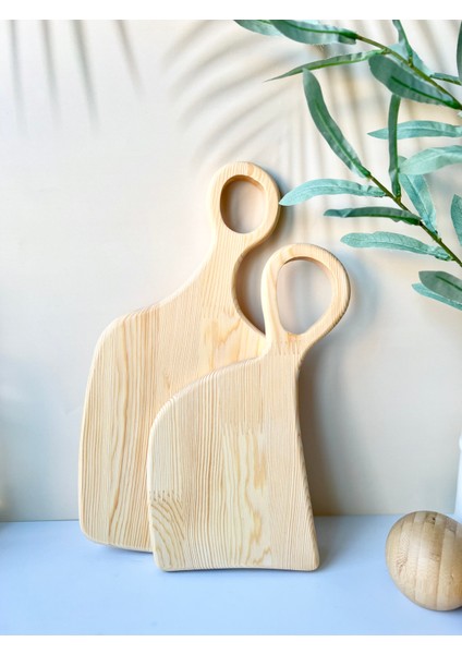 Ahşap Analıkızlı 2'Li Kesme Ve Sunum Tahtası Seti modelleri