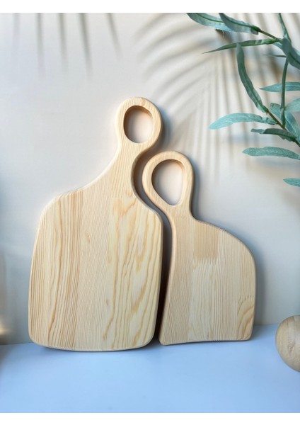 Ahşap Analıkızlı 2'Li Kesme Ve Sunum Tahtası Seti fırsatları