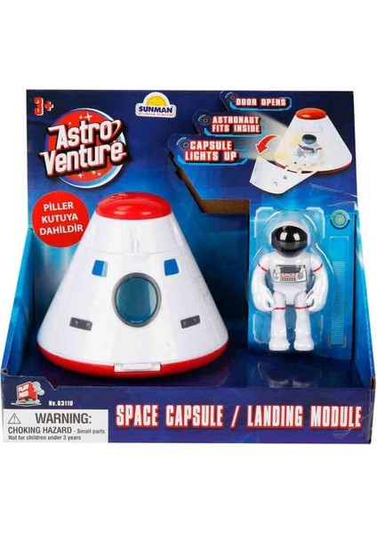 Astro Venture Işıklı Uzay Kapsülü İniş Modülü