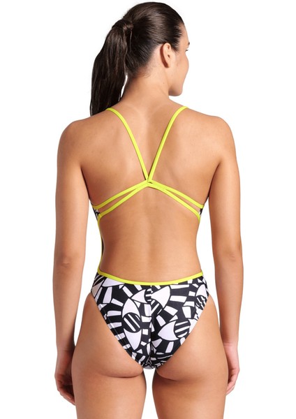 Open Your Eyes Swimsuit Lace Back Kadın Siyah Yüzücü Mayosu 008158503 fiyatları