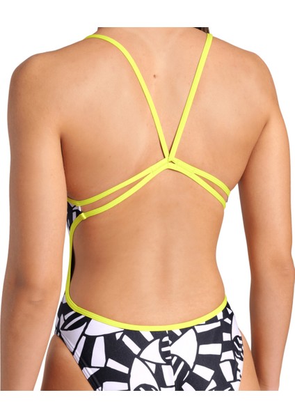 Open Your Eyes Swimsuit Lace Back Kadın Siyah Yüzücü Mayosu 008158503 indirimleri