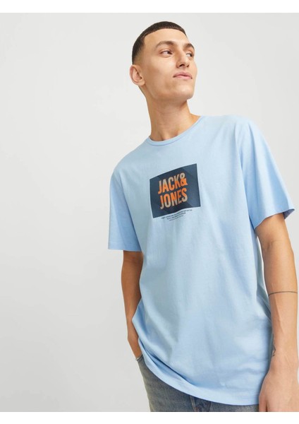 Jjhudson Tee Ss Crew Açık Mavi Erkek T-Shirt 12268477 indirimleri