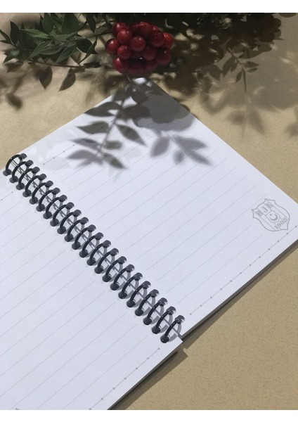 Lisanslı Bjk Spiralli 72 Yaprak A6 Çizgili Not Defteri 15 x 11CM