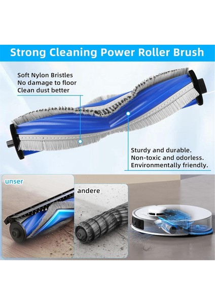 Ecovacs Deebot T30 Omnı / T30 Pro Omni Vakum Süpürge Ana Yan Fırçası Hepa Filtreleri Mop Bez Toz Torbaları Aksesuarlar (Yurt Dışından)