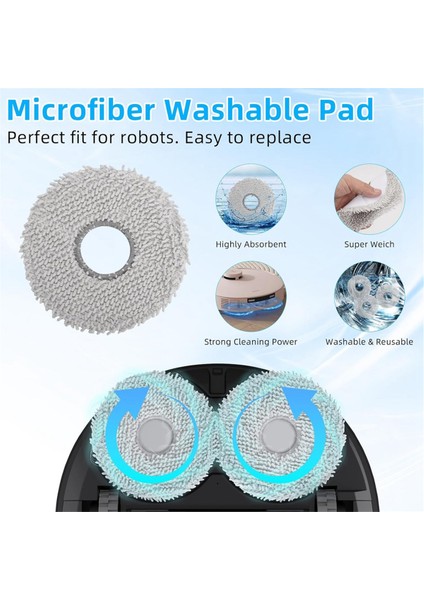 Ecovacs Deebot T30 Omnı / T30 Pro Omni Vakum Süpürge Ana Yan Fırçası Hepa Filtreleri Mop Bez Toz Torbaları Aksesuarlar (Yurt Dışından)