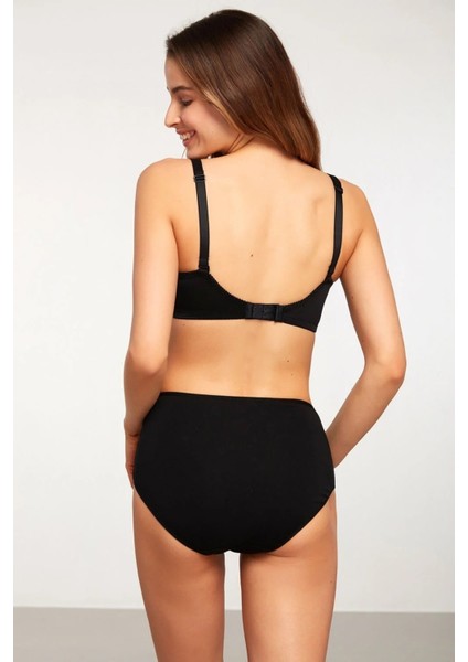 Kadın Basic Maxi Klasik Yüksek Bel 2'li Slip Külot