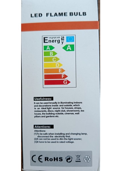 Alev Efektli Led Ampul, Led Ampul