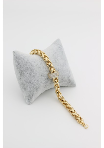 Burgu Baget Taşlı Model Bileklik