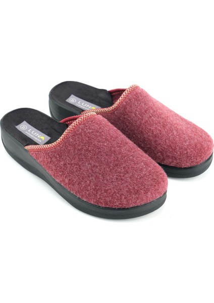 Luna Kadın Kışlık Yüksek Topuk Keçe Ev Bahçe Terlik modelleri