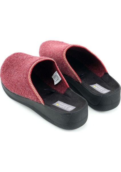 Luna Kadın Kışlık Yüksek Topuk Keçe Ev Bahçe Terlik fırsatları