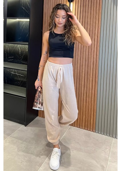 Fitilli Paça Lastikli Pantolon P-00013132