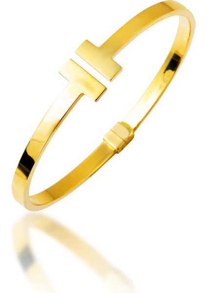 Te 14 Ayar Kelepçe Altın Bilezik