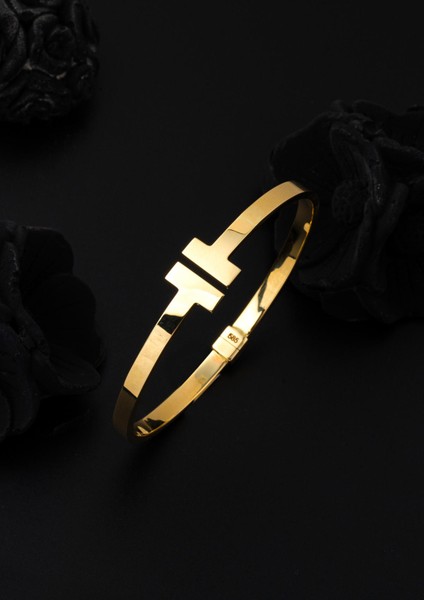 Te 14 Ayar Kelepçe Altın Bilezik modelleri