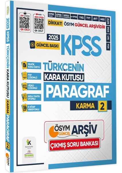 2025 Meb-Ags Türkçenin Kara Kutusu Paragraf 2 Karma Ösym Çıkmış Soru Bankası Video/pdf Çözümlü