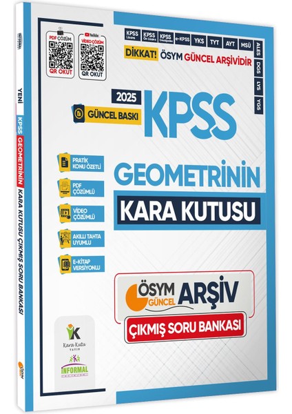 2025 Meb-Ags Geometrinin Kara Kutusu Ösym Çıkmış Soru Havuzu Bankası Konu Özetli Video/pdf çözümlü