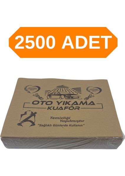 Oto Kağıt Paspas Kraft, Dayanıklı Oto Yıkama Kağıt Paspas Oto Yıkamalar Için 2500 Adet