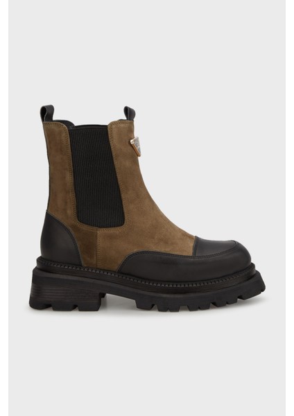 Deri Kalın Tabanlı Bot Bayan Bot 24K001R37506