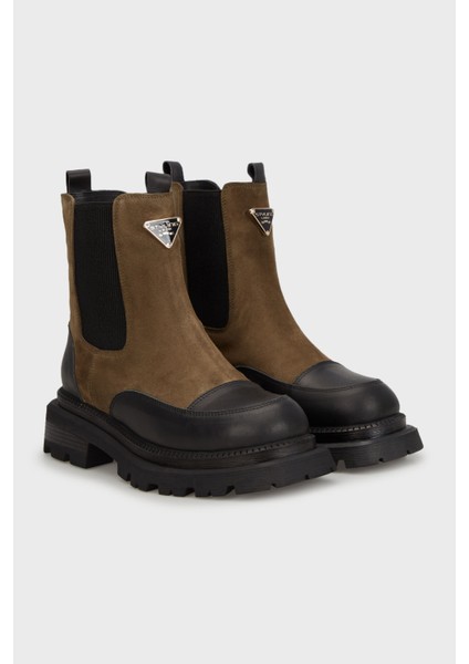 Deri Kalın Tabanlı Bot Bayan Bot 24K001R37506 fiyatları