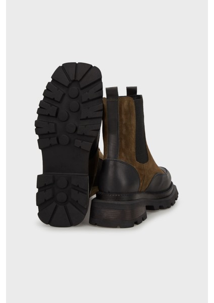 Deri Kalın Tabanlı Bot Bayan Bot 24K001R37506 indirimleri