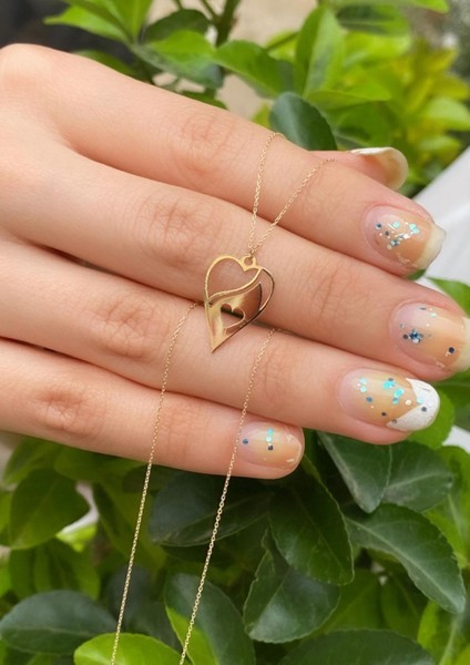 14 Ayar Altın Soft Desenli Kalp Kolye fiyatları