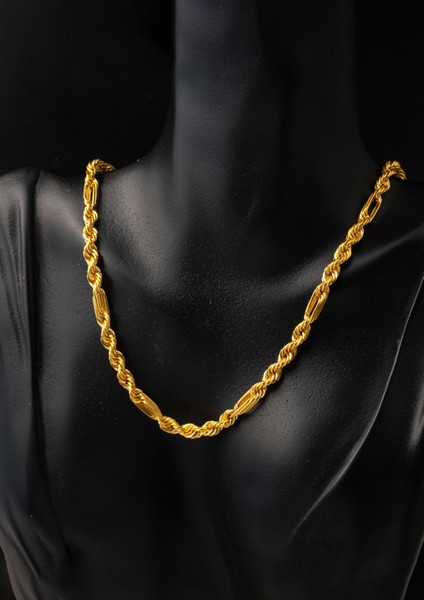 Ataçlı Burgulu Halat Zincir Altın Kolye 60 Cm. fırsatları