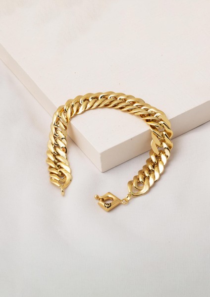 Süzme Halkalı Tasarım Bileklik 14 Ayar Altın fırsatları