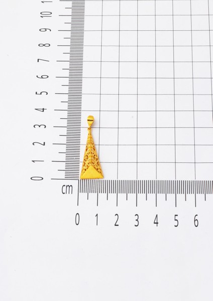 Kalemli Üçgen Tasarım 22 Ayar Kolye Ucu fiyatları