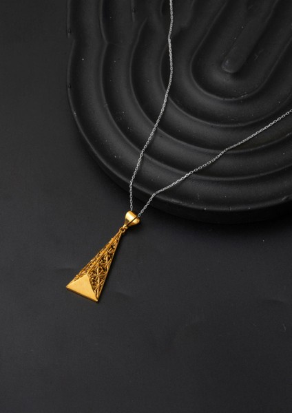 Kalemli Üçgen Tasarım 22 Ayar Kolye Ucu indirimleri