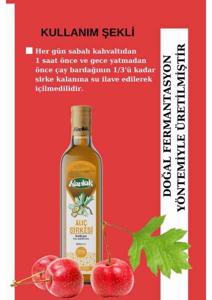 Doğal Alıç Doğal Fermantasyon Detox Sirke 500ML