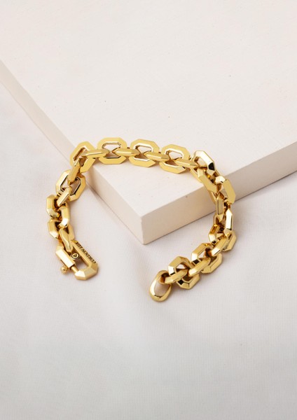 Kare Halkalı 14 Ayar Altın Zincir Bileklik fırsatları