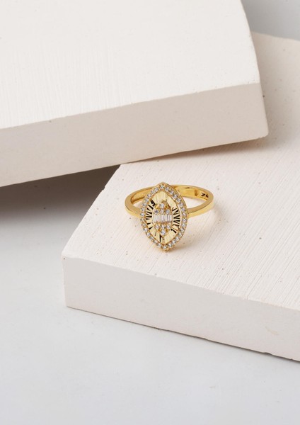 Markiz Kesim Baget Altın Yüzük 14 Ayar fırsatları