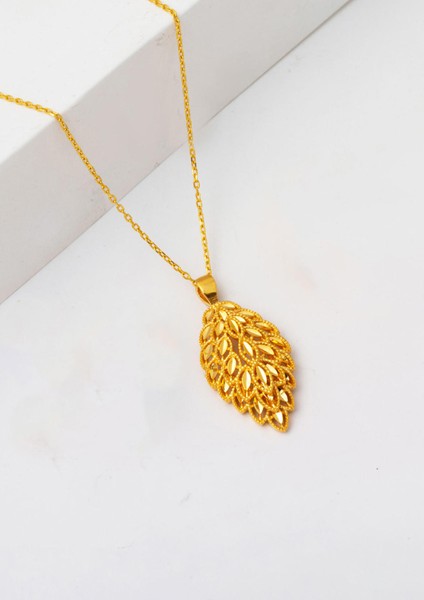 Yaprak Model 22 Ayar Altın Kolye fiyatları