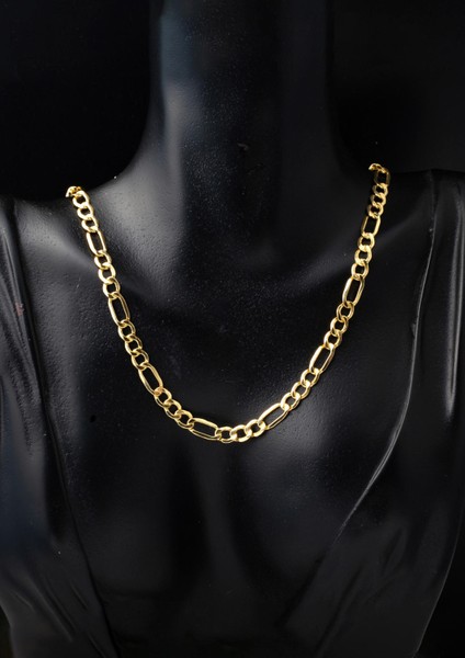 Kalın Figaro 14 Ayar Zincir Kolye 50 Cm. modelleri