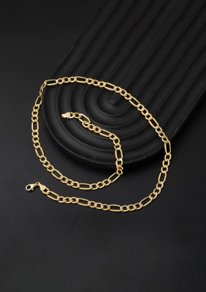 Kalın Figaro 14 Ayar Zincir Kolye 50 Cm. indirimleri